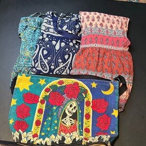 4pc Dress & Bag Fun size lot! small & med, all in ex cond